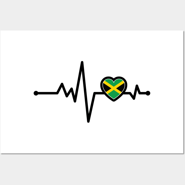 Jamaica Heart Monitor Wall Art by IslandConcepts